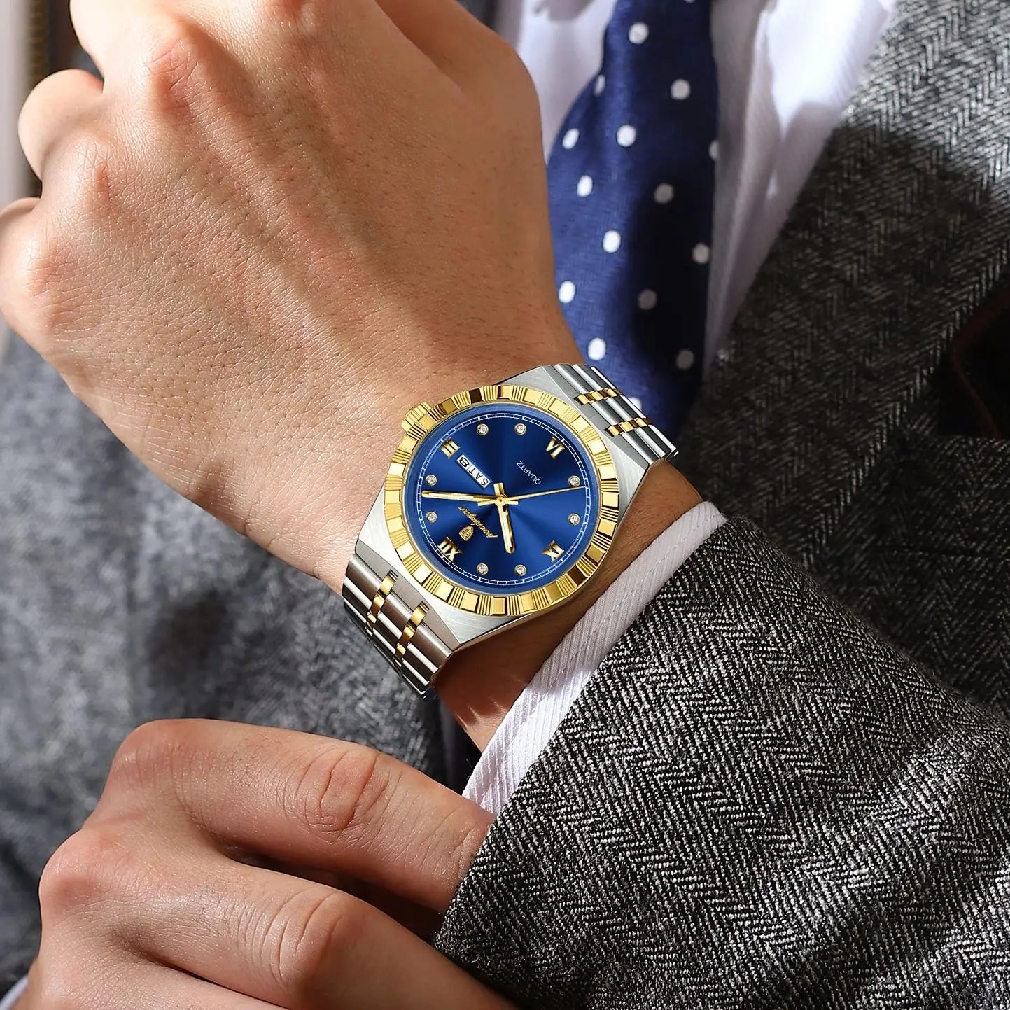 Classic Men's Business Quartz Watch | Luminous Dial & Stainless Steel