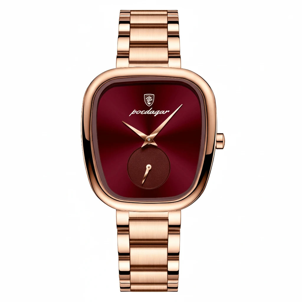 Luxury Women's Quartz Wristwatch – Waterproof Stainless Steel