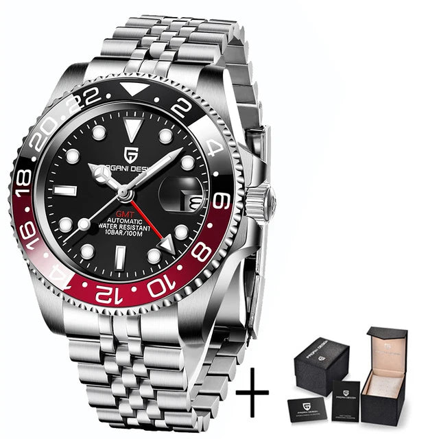 V3 GMT Automatic Men's Watch - 40mm Stainless Steel & Sapphire Crystal