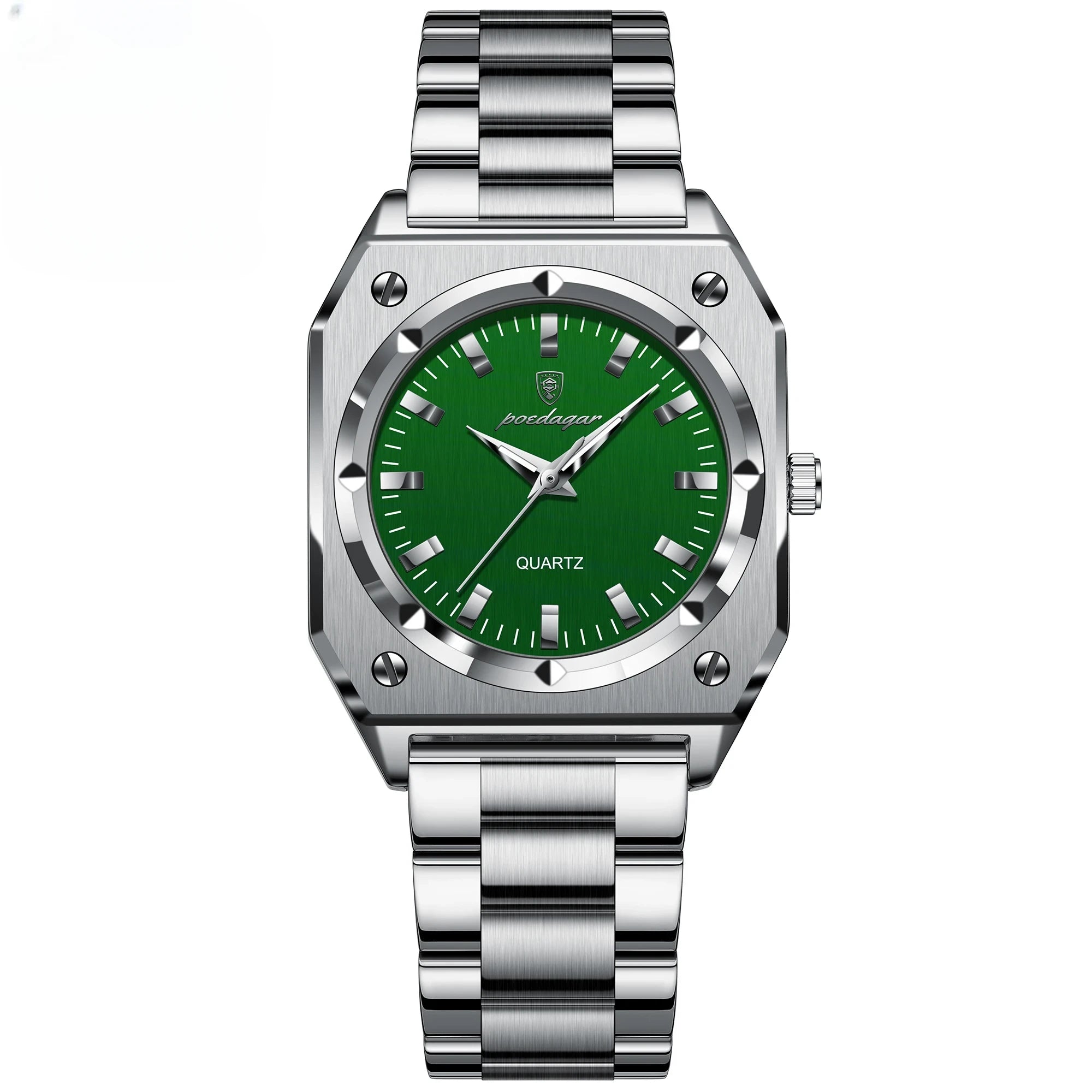 Elegant Ladies Square Watch - Waterproof Stainless Steel Jewelry