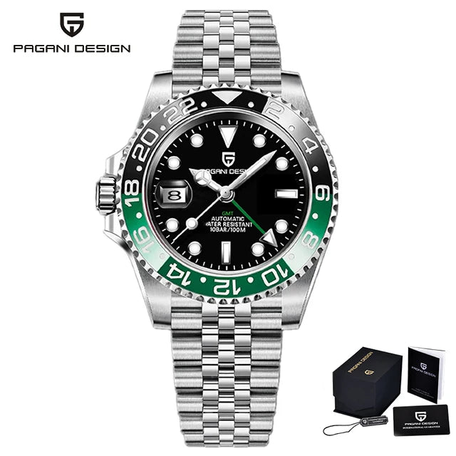 V3 GMT Automatic Men's Watch - 40mm Stainless Steel & Sapphire Crystal