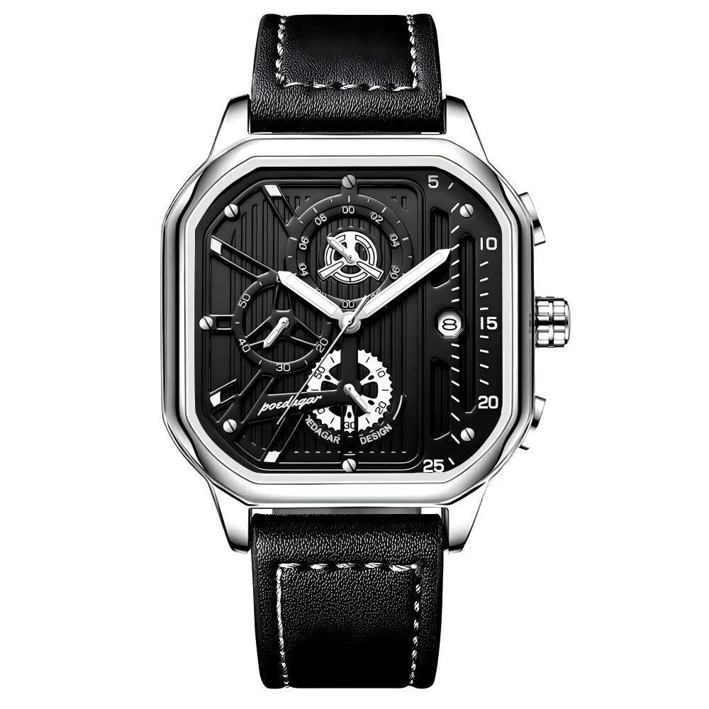 Luxury Men's Sports Chronograph | Luminous Stainless Steel Watch