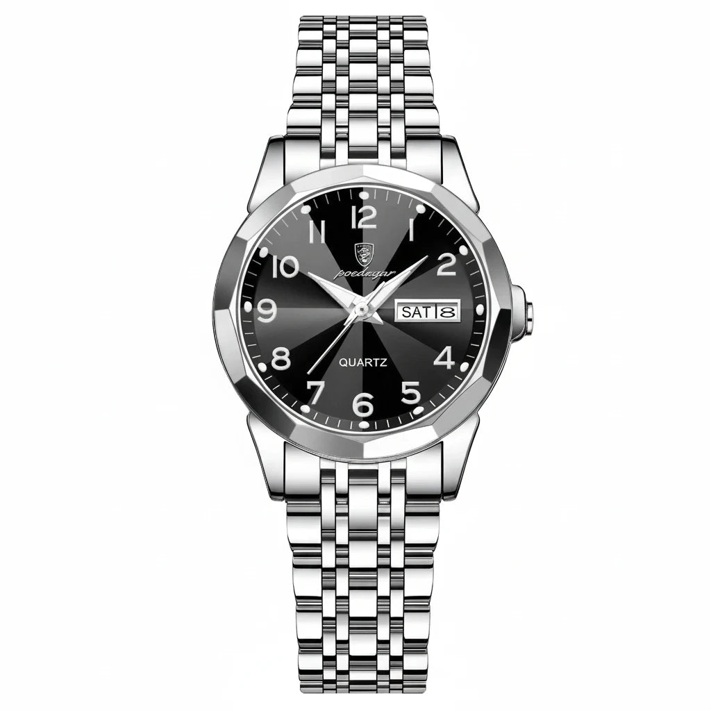 Luxury Women’s Watch | Waterproof Stainless Steel Quartz Wristwatch