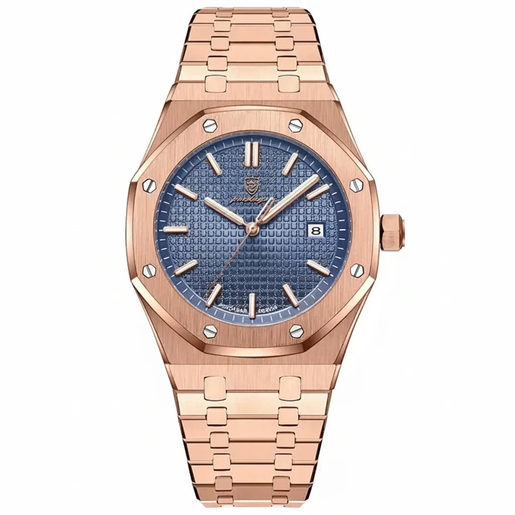 Men's Luxury Chronograph Watch | 24-Hour Dial & Date Display
