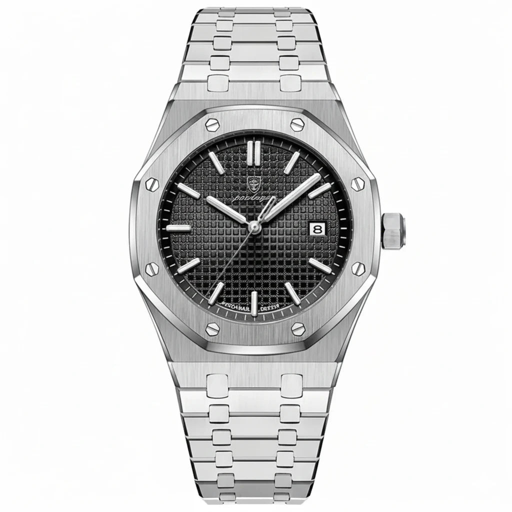 Men's Luxury Chronograph Watch | 24-Hour Dial & Date Display