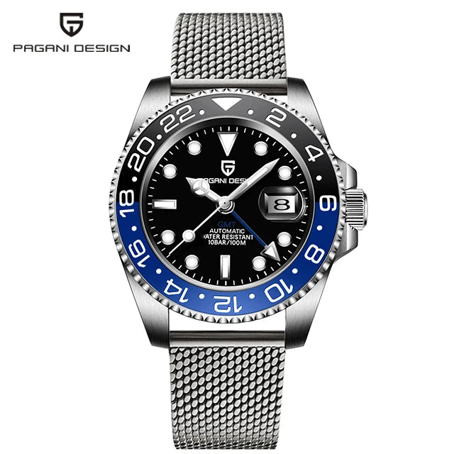 V3 GMT Automatic Men's Watch - 40mm Stainless Steel & Sapphire Crystal