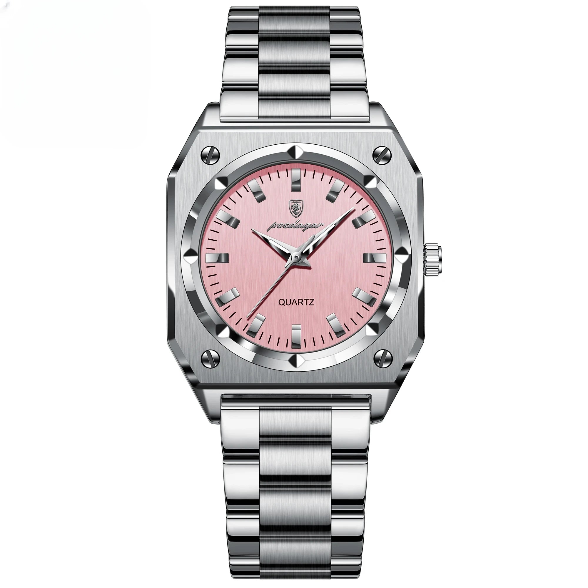 Elegant Ladies Square Watch - Waterproof Stainless Steel Jewelry