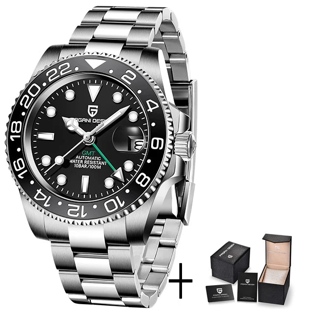 V3 GMT Automatic Men's Watch - 40mm Stainless Steel & Sapphire Crystal