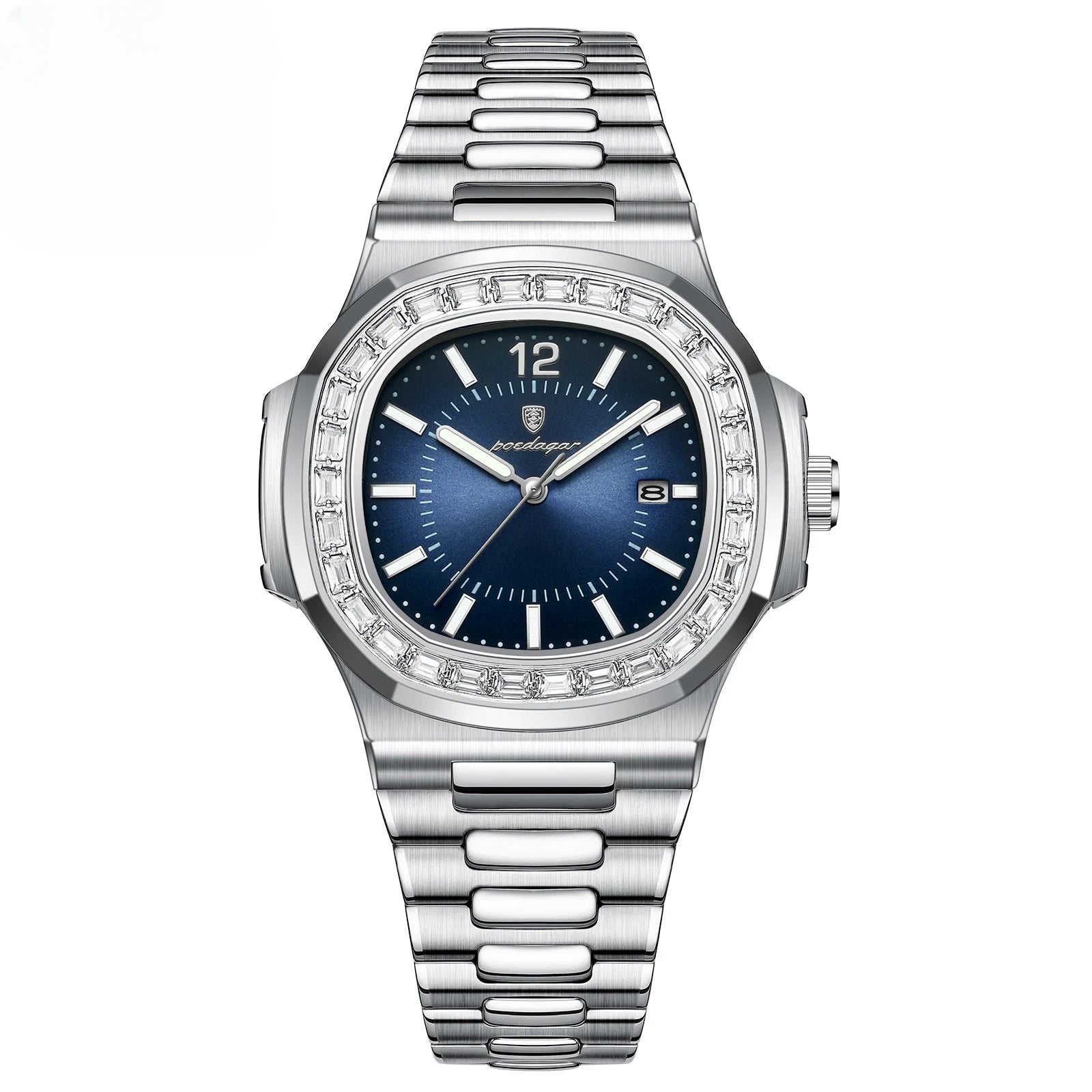 Luxury Square Business Watch - Integrated Stainless Steel Quartz