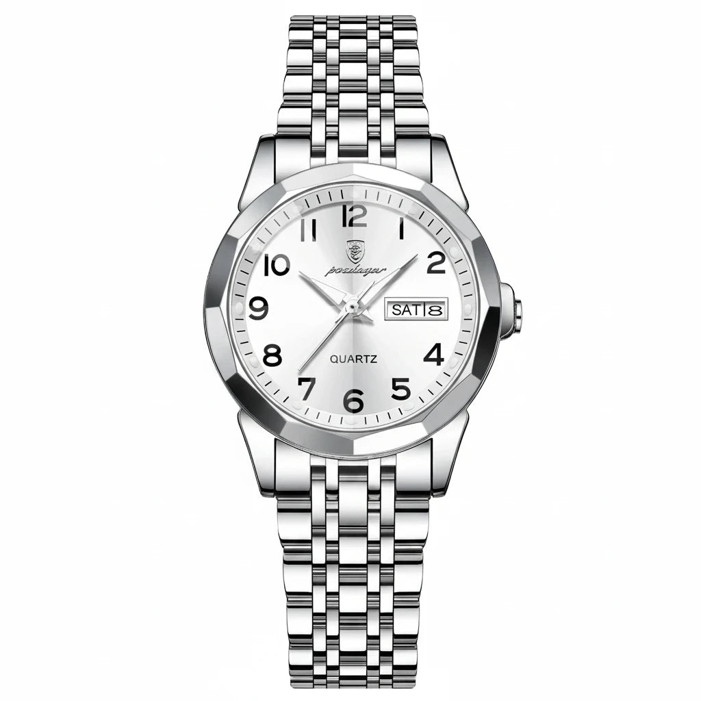 Luxury Women’s Watch | Waterproof Stainless Steel Quartz Wristwatch