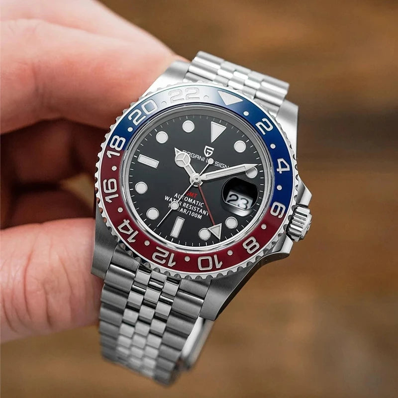 V3 GMT Automatic Men's Watch - 40mm Stainless Steel & Sapphire Crystal