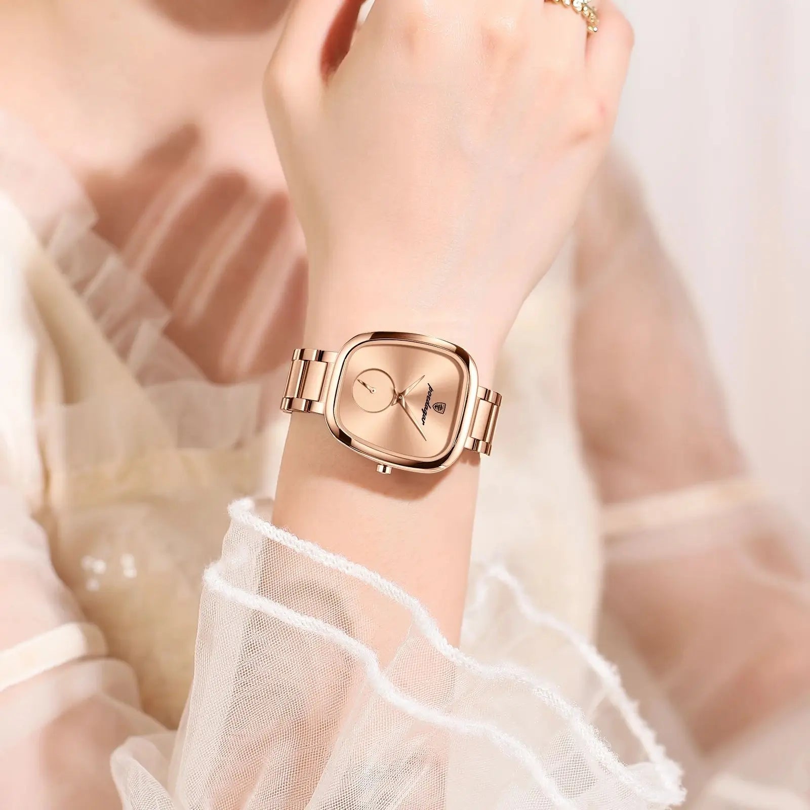 Luxury Women's Quartz Wristwatch – Waterproof Stainless Steel