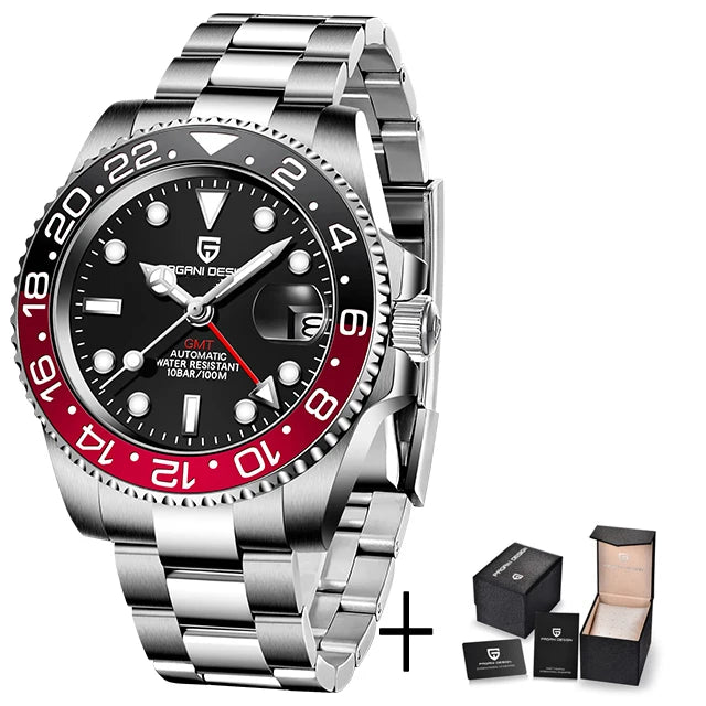 V3 GMT Automatic Men's Watch - 40mm Stainless Steel & Sapphire Crystal