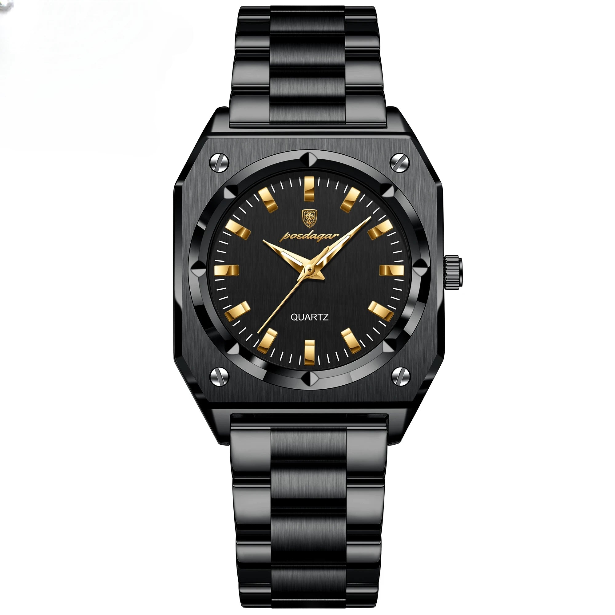 Elegant Ladies Square Watch - Waterproof Stainless Steel Jewelry