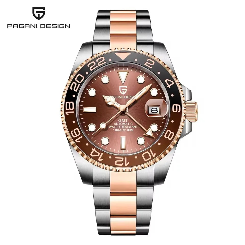 V3 GMT Automatic Men's Watch - 40mm Stainless Steel & Sapphire Crystal