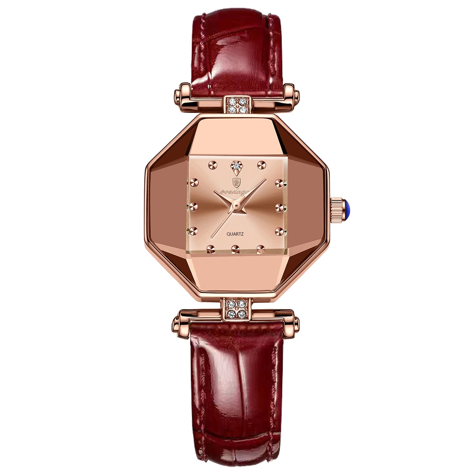 Ladies' Luxury Dress Watch | Genuine Leather Strap & Waterproof