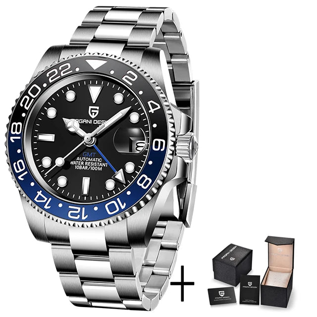 V3 GMT Automatic Men's Watch - 40mm Stainless Steel & Sapphire Crystal