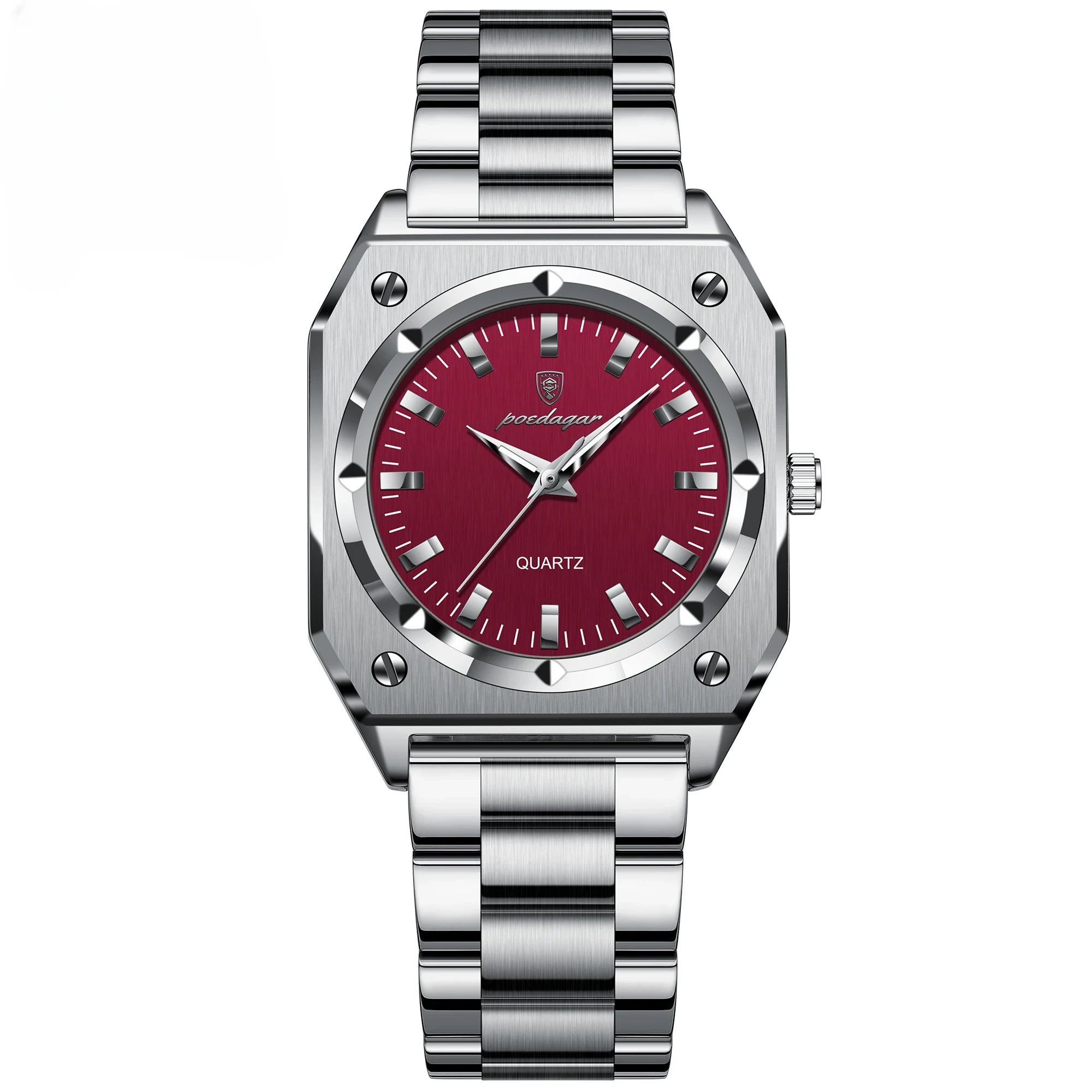 Elegant Ladies Square Watch - Waterproof Stainless Steel Jewelry