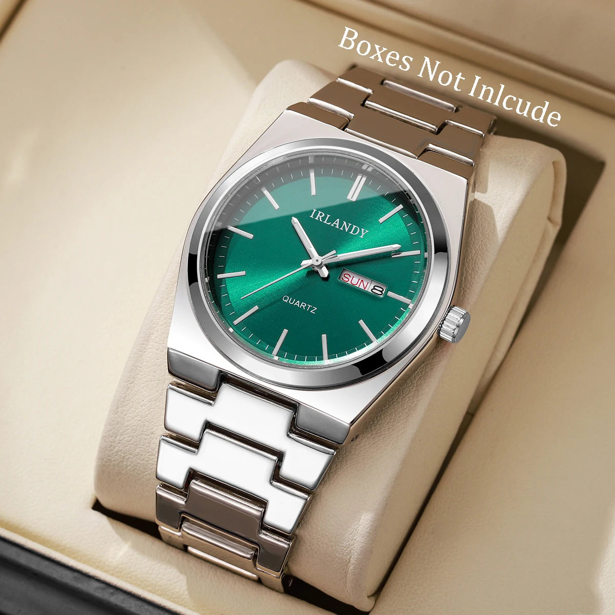 Modern Men's Numberless Watch - Luxury Stainless Steel Business